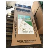Century WL2211L wood attic ladder for 7