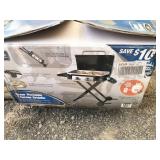 Blue Rhino Razor portable 2-burner griddle, open