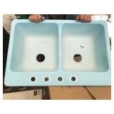 Lyons Bravo white acrylic sink (blue color is