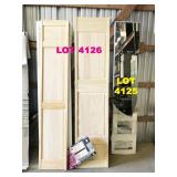 2pc unpainted bi-fold doors, 18"(x2)w x 79"t and