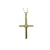 ".05ct Diamond Cross Religious Pendant 14KT