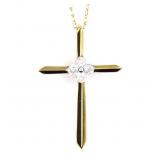 ".10ct Diamond Cross Religious Pendant 10KT