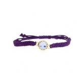 "Genuine Glass Bracelet Sterling Silver; Product