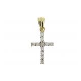 ".20ct Diamond Cross Religious Pendant 10KT