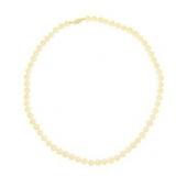 "Genuine Fresh Water Pearl Necklace 14KT Yellow