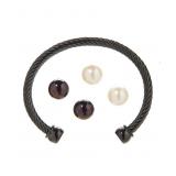 "Honora Fresh Water Pearl Bangle Bracelet