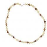 "Natural Fresh Water Pearl Necklace Sterling