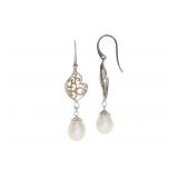 NEW Fresh Water Pearl Dangle Earrings, 4g
