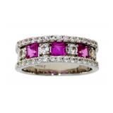 NEW 1.75ct White Sapphire & 0.75ct Created