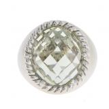 NEW Genuine Greenn Amethyst Prasiolite Ring,