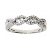 NEW Genuine 0.50ct Diamond Wedding Band Ring,