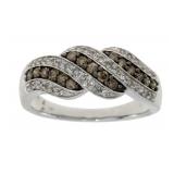 NEW Genuine 0.50ct Diamond Ring, 3.6g 10KT White