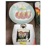 NEW porcelain platter and bowl