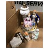 Occupied Japan porcelain figures, 4pc