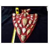 Mounted Arrow Heads