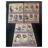 NFL 1993 Bills uncut cards
