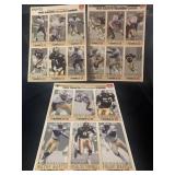 NFL 1993 Saints uncut cards