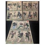 NFL 1993 Jets uncut cards