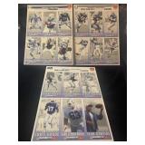 NFL 1993 Colts uncut cards