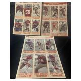 NFL 1993 49ers uncut cards