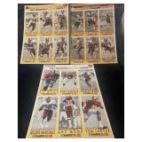 NFL 1993 Redskins uncut cards