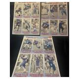 NFL 1993 Oilers uncut cards