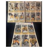 NFL 1993 Steelers Uncut cards