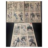 NFL 1993 Eagles Uncut cards