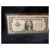 One dollar Blue Seal Silver Certificate