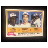 Topps 1981 Expos Future Stars