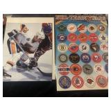 NHL Autographed photo of Bob Bassen and Team Caps