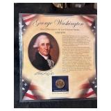 US Presidents Coin Collection Dollar and stamps