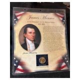 US Presidents Coin Collection Dollar and stamps