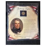 US Presidents Coin Collection Dollar and stamps