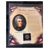 US Presidents Coin Collection Dollar and stamps