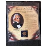 US Presidents Coin Collection Dollar and stamps