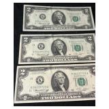 $2 Dollar bills