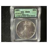 Graded Silver eagle