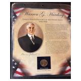 US Presidents Coin Collection Dollar and stamps
