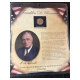 US Presidents Coin Collection Dollar and stamps