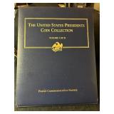 US Presidents Coin Collection Dollar and stamps