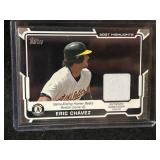 Eric Chavez Game worn pants card