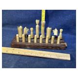 Carl Aubock Modernist Horn Chess Parts