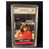 Albert Pujoles Graded Rookie card