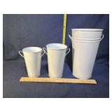 Metal Bucket/planters
