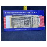 Colonial and Revolutionary replica currency