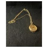 Costume Necklace Watch/Cameo