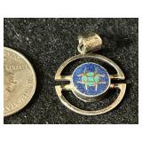 Silver pendant with stone Silver pendant with stone