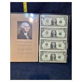 Uncut $1 bills Uncut $1 bills