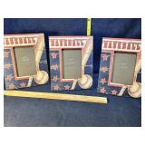Photo frames, baseball themed Photo frames, baseball themed